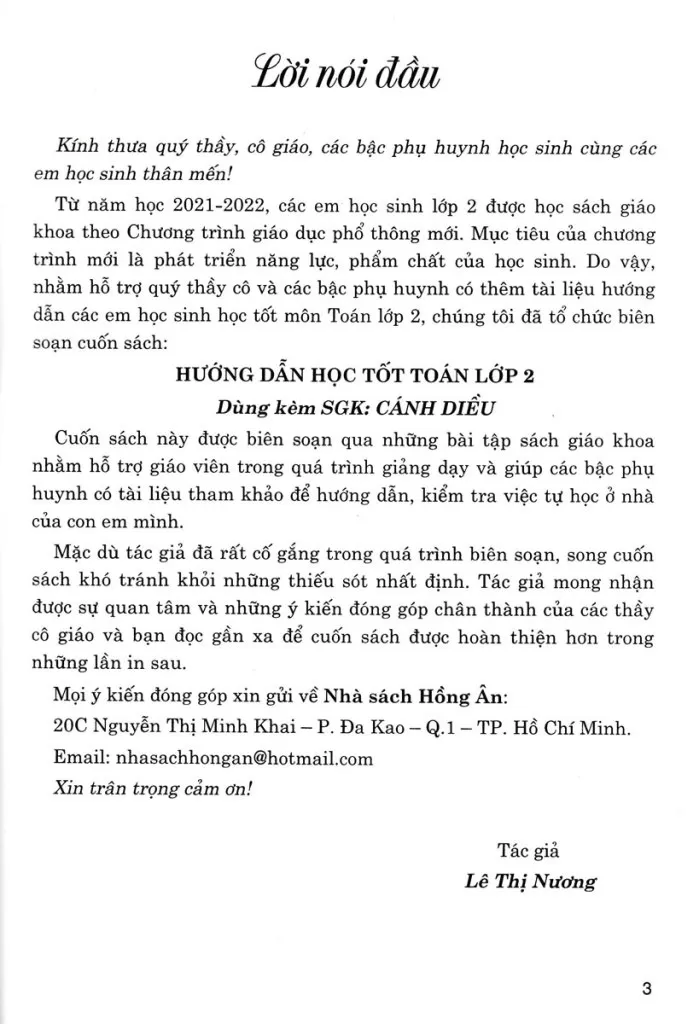 HƯỚNG DẪN HỌC TỐT TOÁN LỚP 2 - TẬP 2 (Dùng kèm SGK Cánh Diều)
